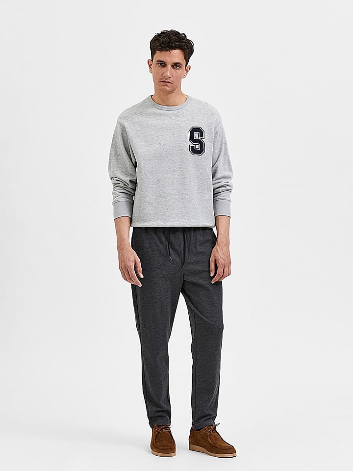SELECTED HOMME Sweathose in Anthrazit günstig kaufen S