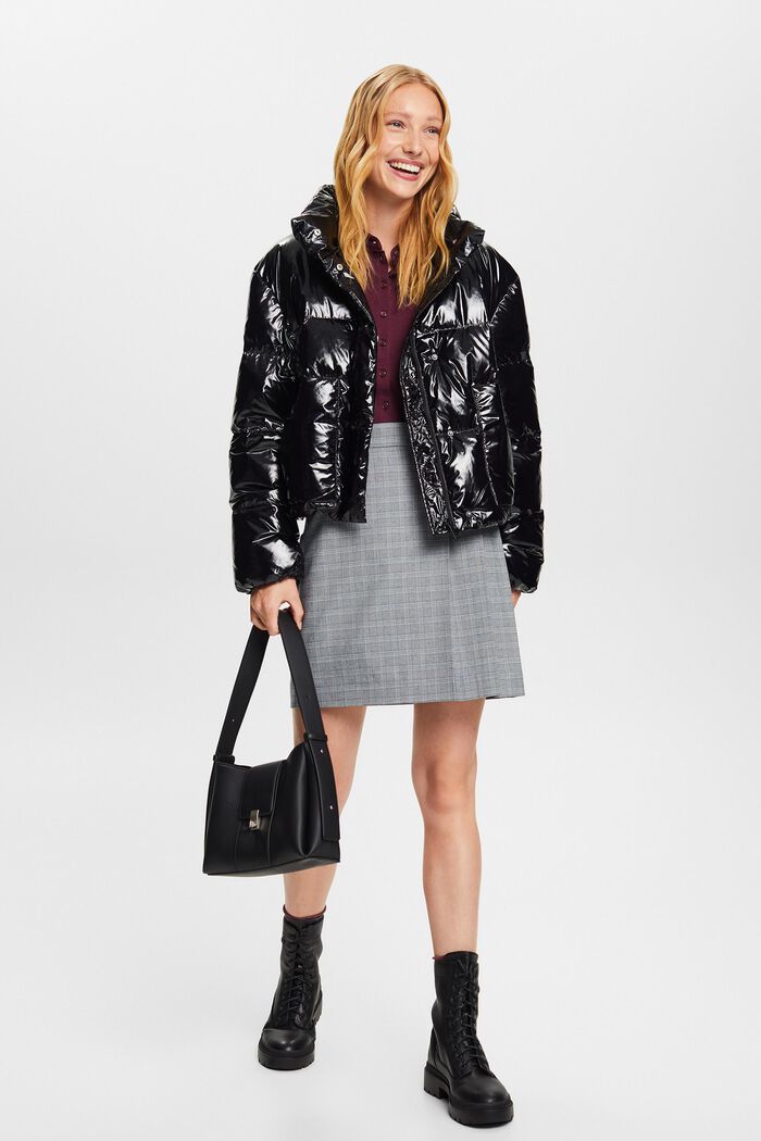 Steppjacke in Glanzoptik