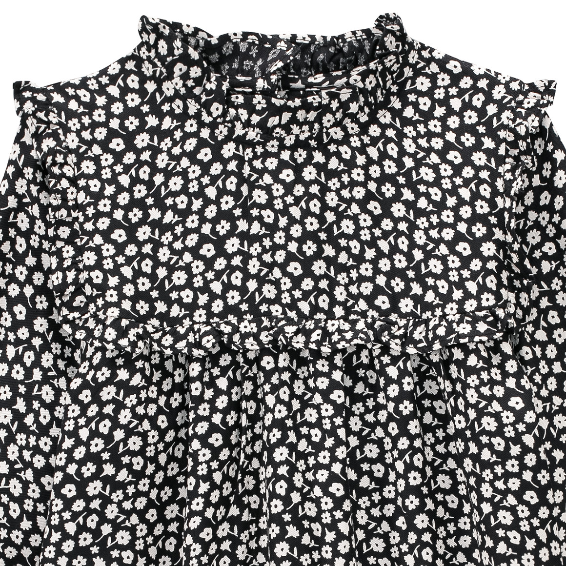 Mädchen Kleid mit Blümchen-Allover
