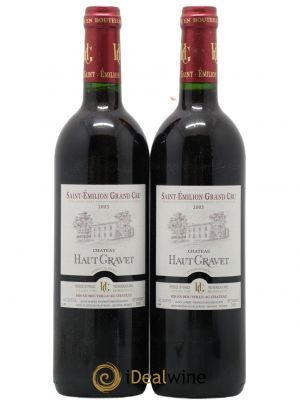 Saint-Émilion Grand Cru Haut Gravet 2003 - Lot de 2 Bouteilles