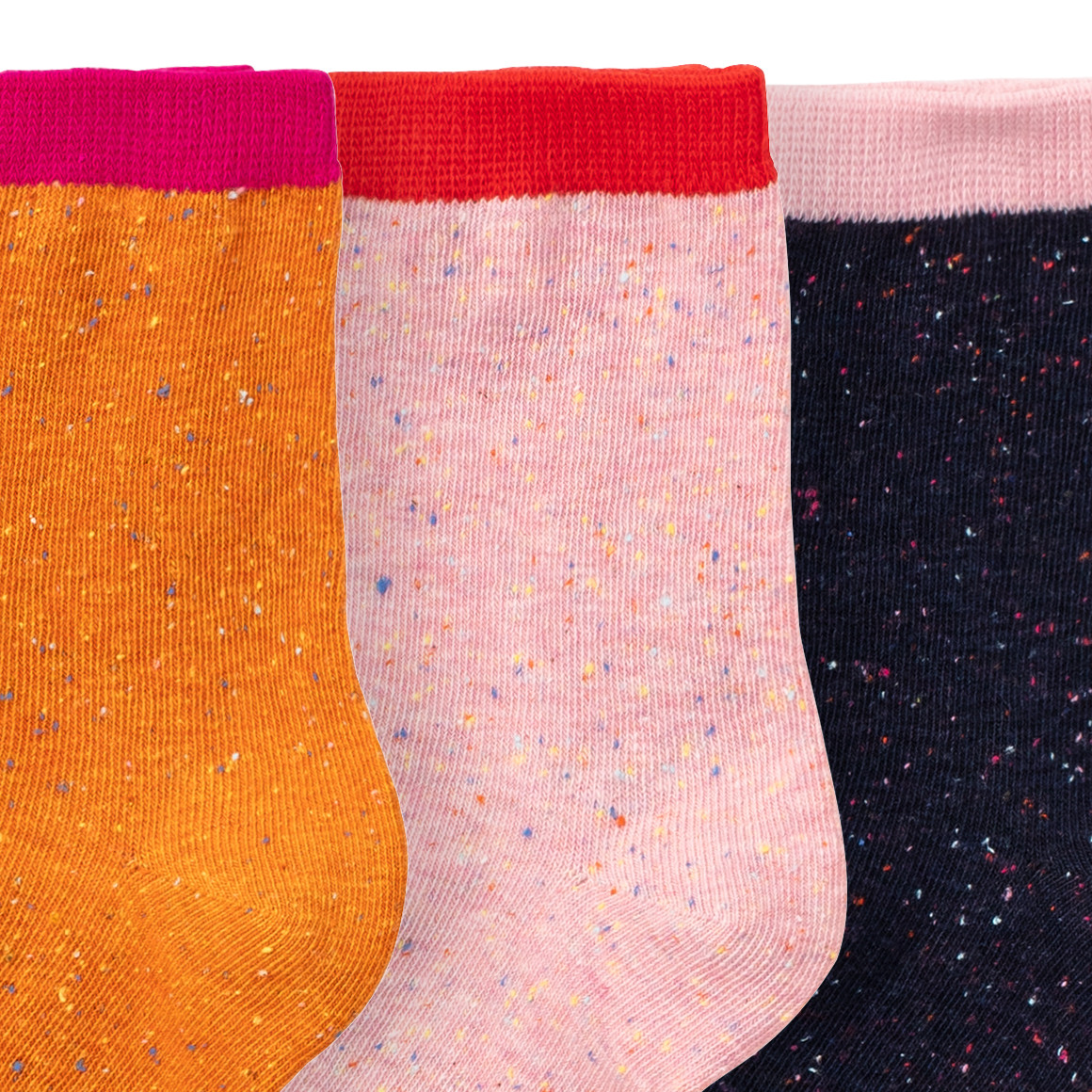 3 Paar Mädchen Socken mit Knötchengarn