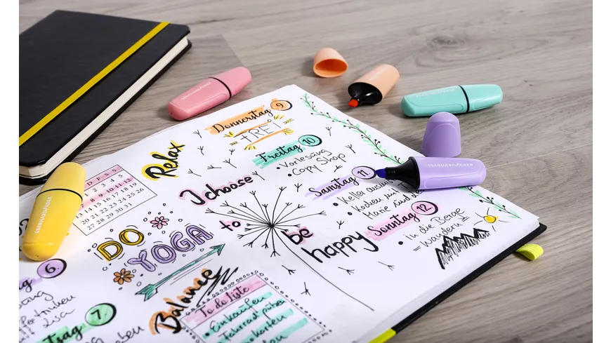 EBERHARD FABER Textmarker 6er Etui Pastell
