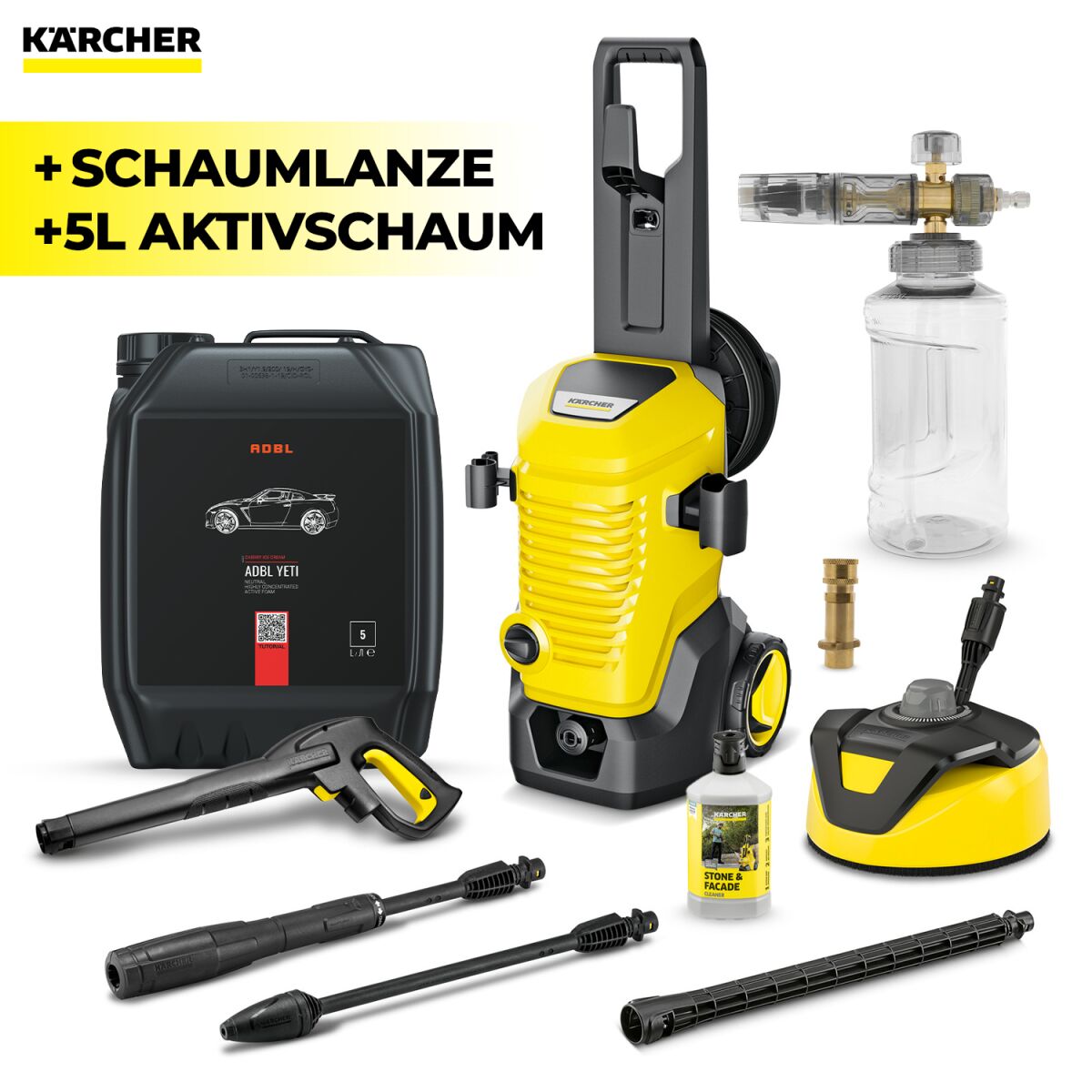 Kärcher K5 WCM Premium Home inkl. Foam Lance & 5L Snow Foam