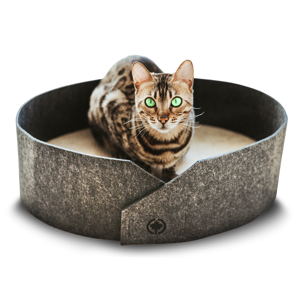 Canadian Cat Company Katzenbetten & Katzensofas Canadian Cat Company Filzbett Owen hellgrau