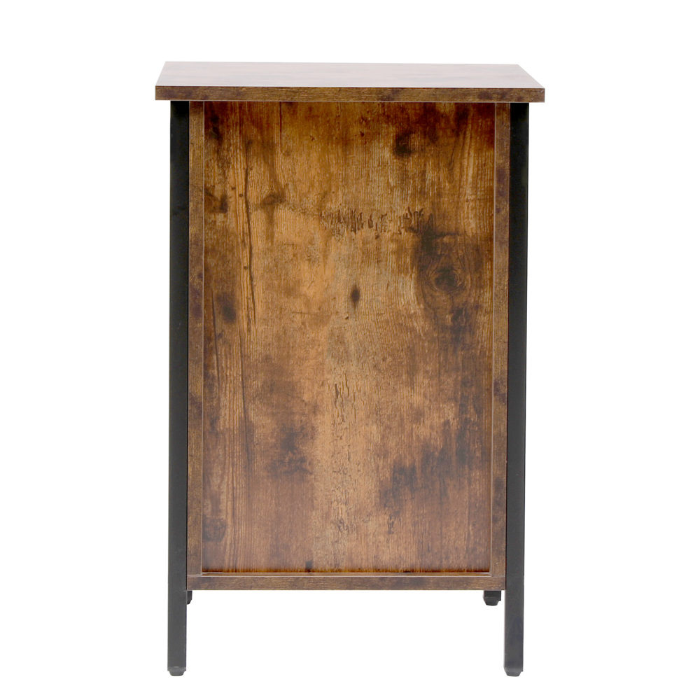 Happy Home Happy Home Nachttisch Kommode mit 3 Schubladen HSB13-HOL Holzoptik schwarz