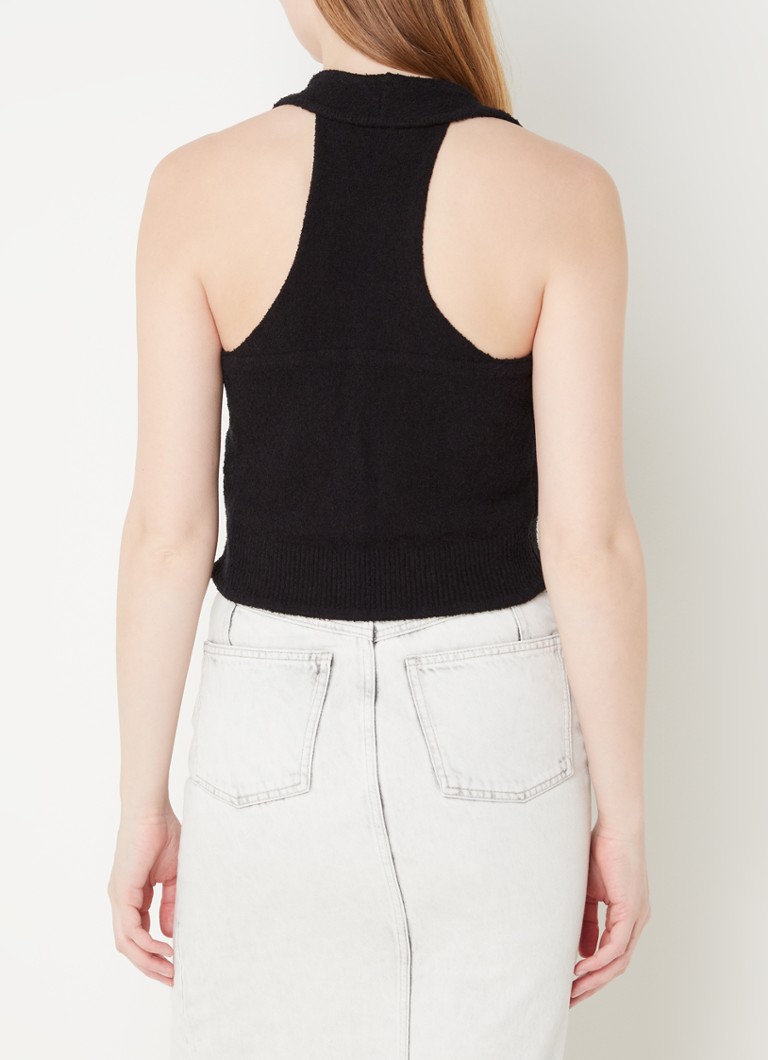 IRO Quawo πλεκτό crop top με λεπτή πλέξη και δομή