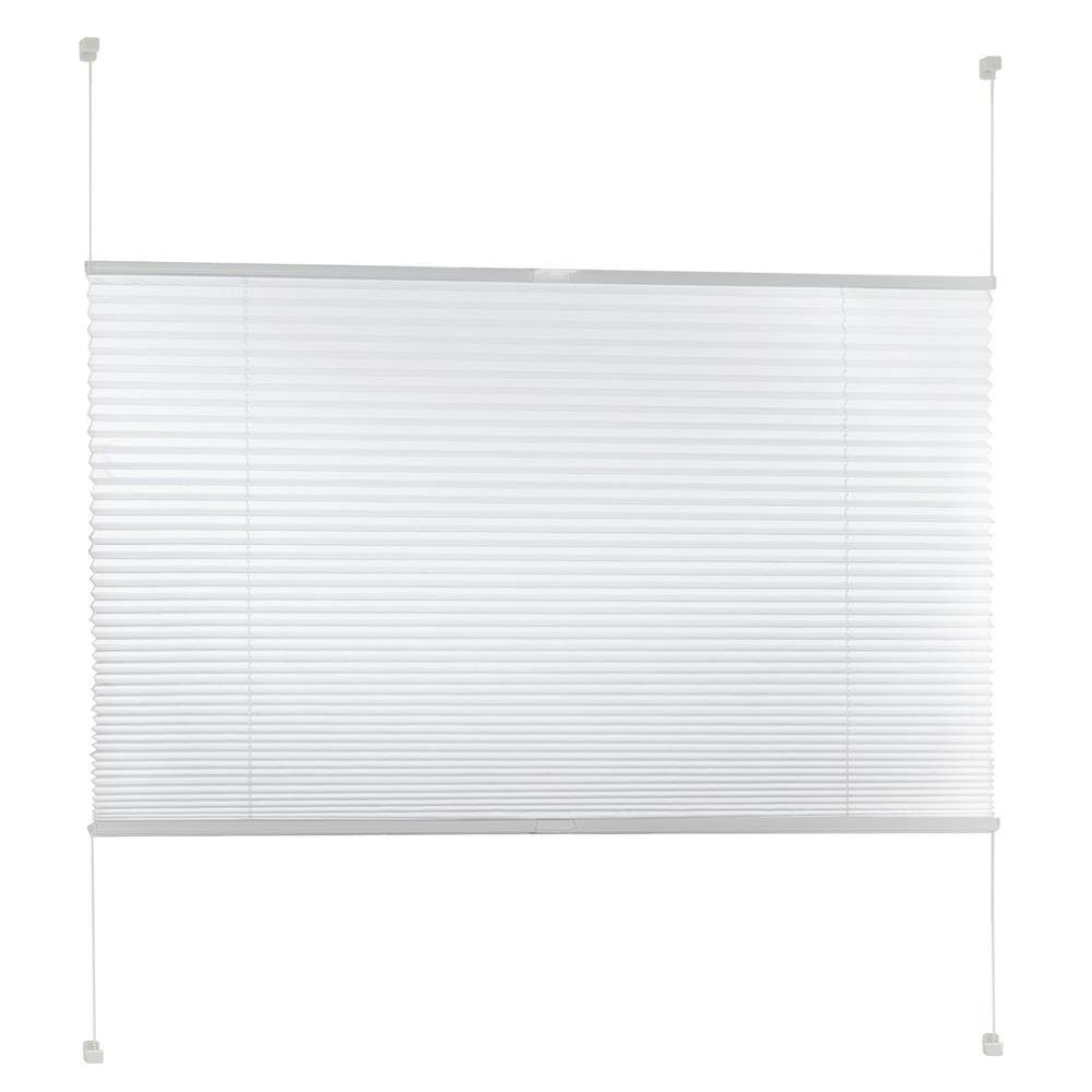 Plissee Plissee Klemmfix weiß blackout 35x120 cm, Foxx