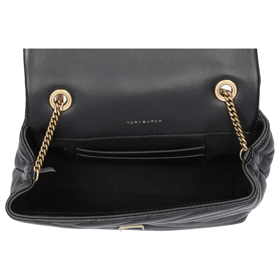 Tory Burch - Handtasche KIRA CHEVRON MINI Kalbsleder - schwarz
