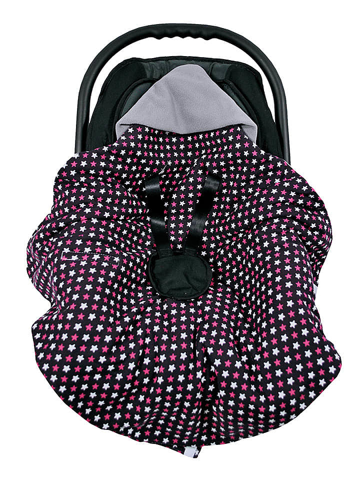 Hobea Sommer-Einschlagdecke in Grau/ Pink - (L)70 x (B)70 cm günstig kaufen 70x70 cm