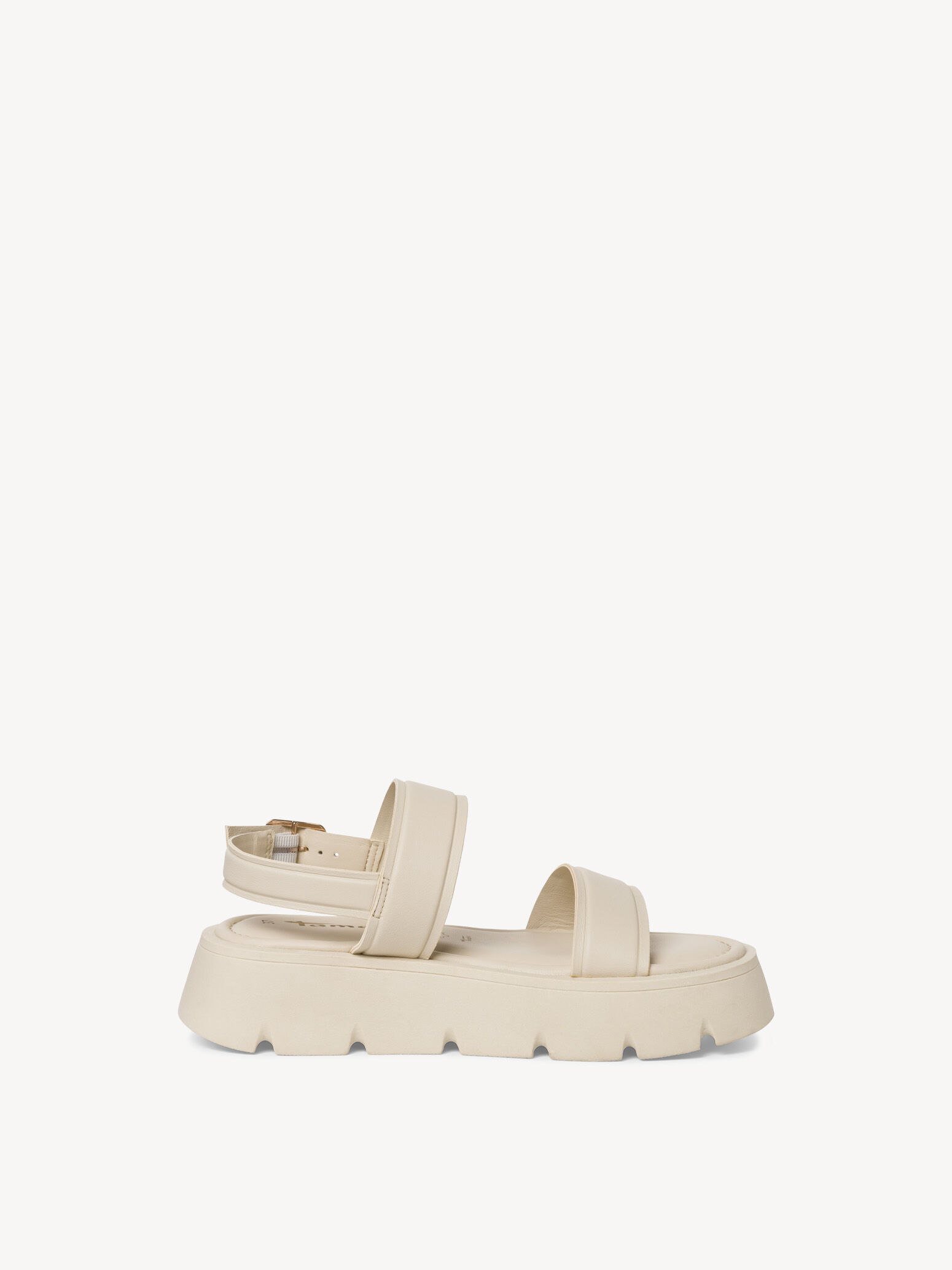 Sandale en cuir - beige