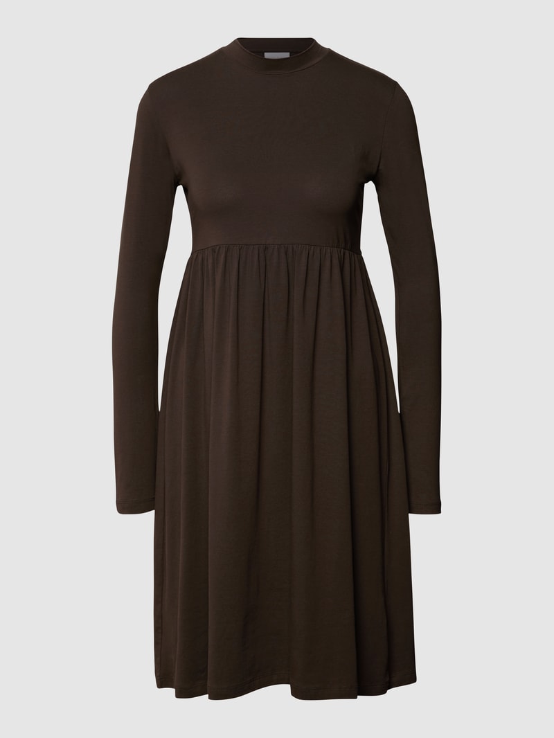 Umstand-Kleid aus Baumwoll-Elasthan-Mix in mittelgrau