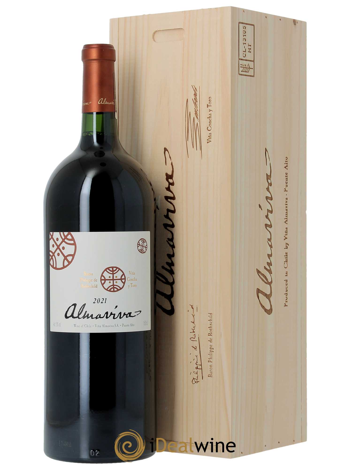 Chili Almaviva Baron P. de Rothschild Concha y Toro  2021 - Lot de 1 Magnum
