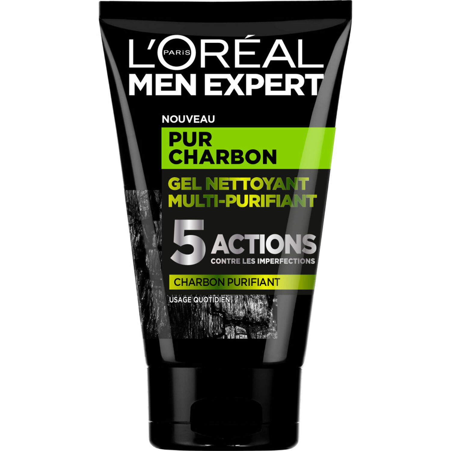 L'Oréal Paris Men Expert Pur Charbon Gel Nettoyant Multi-Purifiant Visage Homme