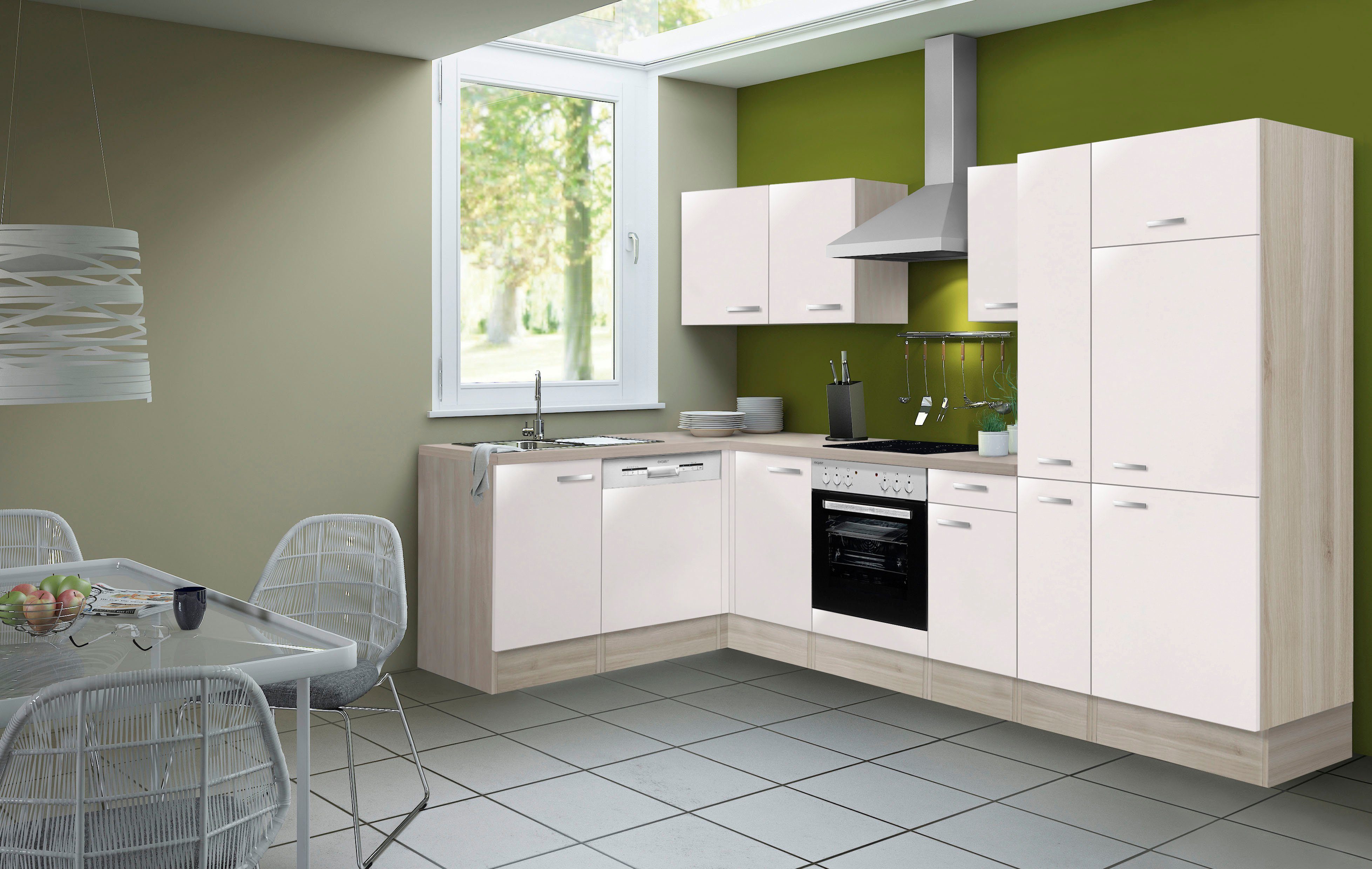 OPTIFIT Winkelküche Faro, ohne E-Geräte, Stellbreite 300 x 175 cm
