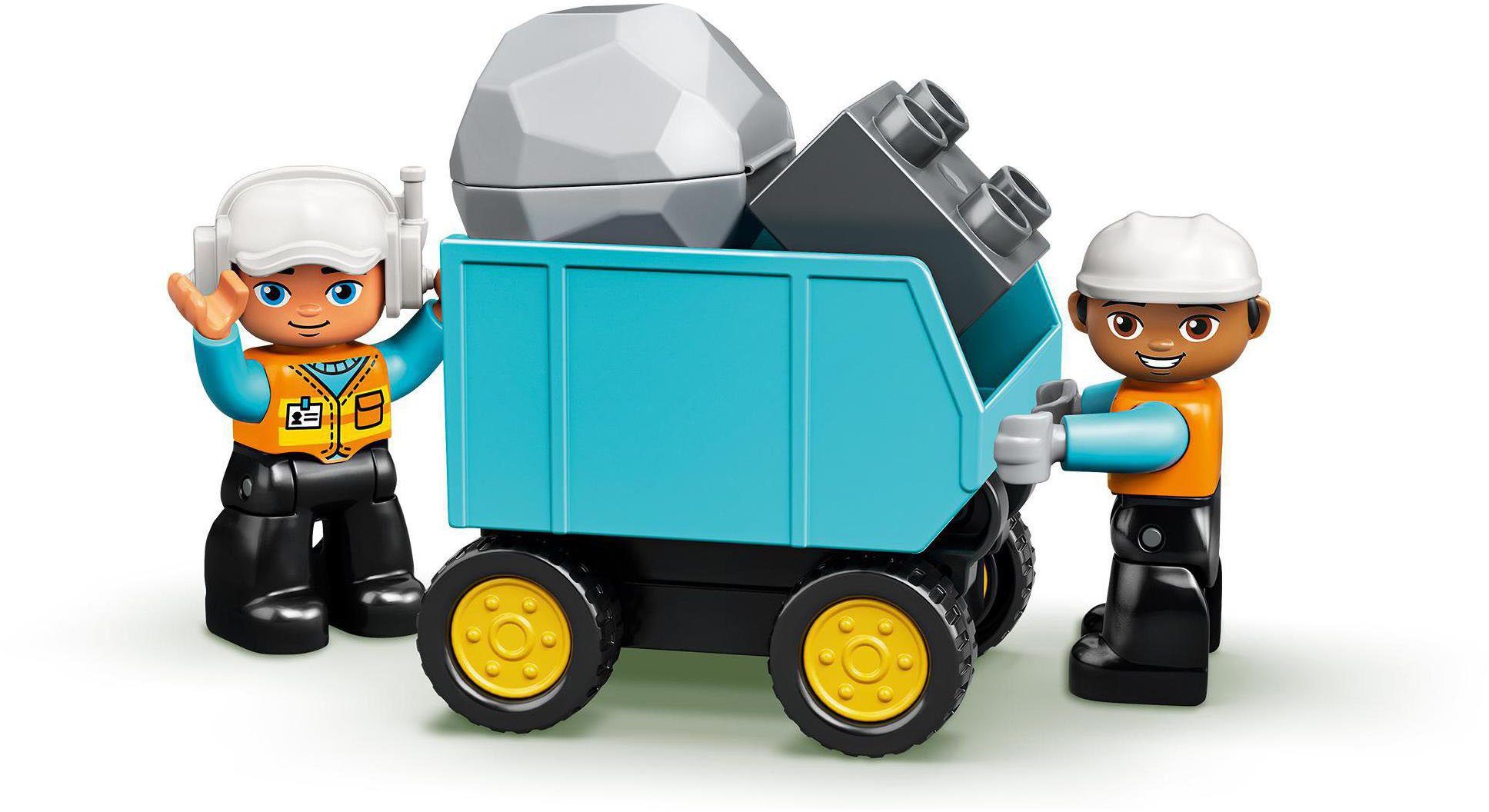 LEGO® Konstruktionsspielsteine Bagger und Laster (10931), LEGO® DUPLO® Town, (20 St)