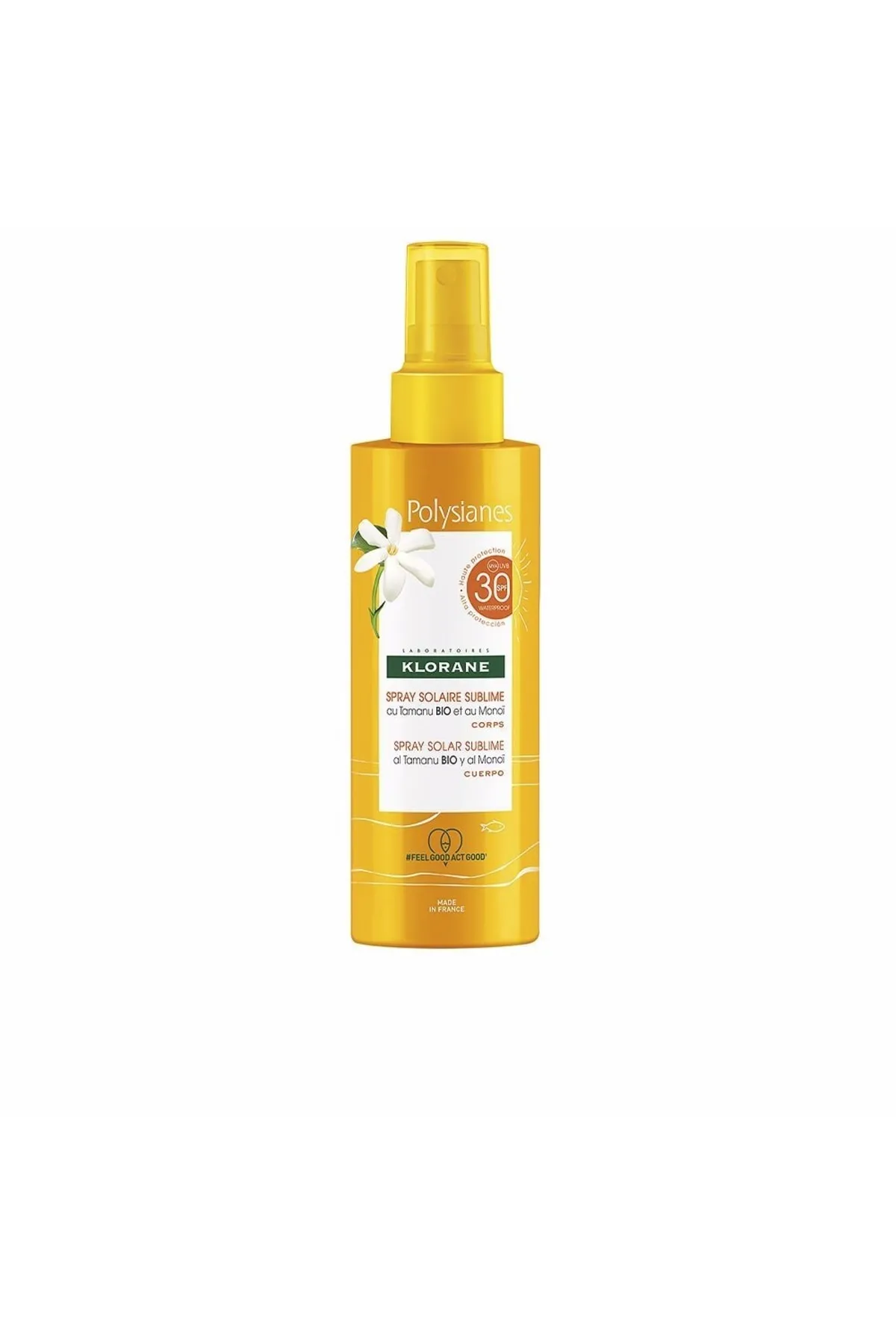 Klorane  Polysianes Monoï Y Tamanu Bio Spray Solar Corporal Spf30 Klorane 200 ml