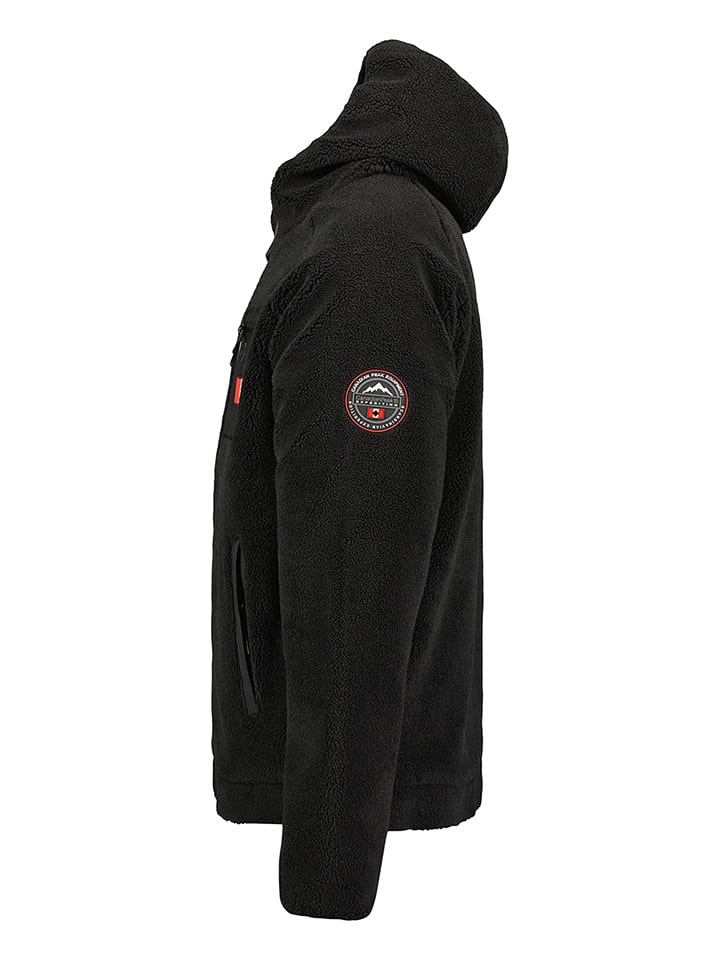 Canadian Peak Fleecejacke in Schwarz günstig kaufen