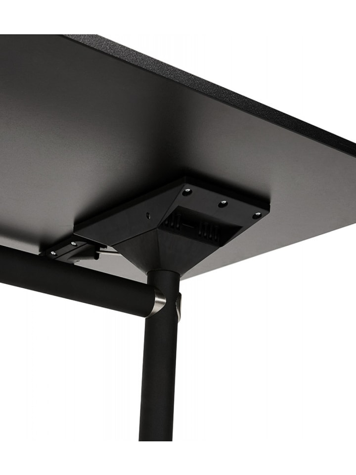 KADIMA DESIGN Klappschreibtisch aus Aluminium mit Melaminholzplatte | Elegant in Schwarz günstig kaufen