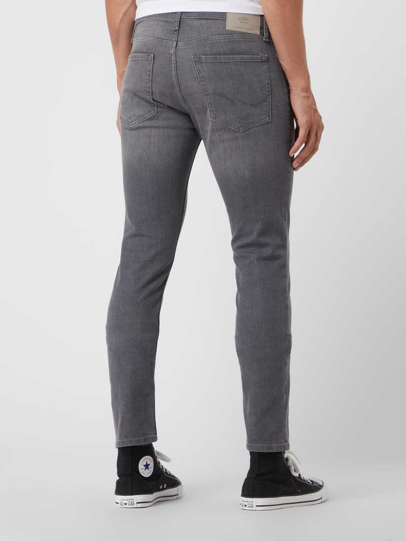 Slim Fit Jeans mit Stretch-Anteil Modell 'Glenn' in hellgrau