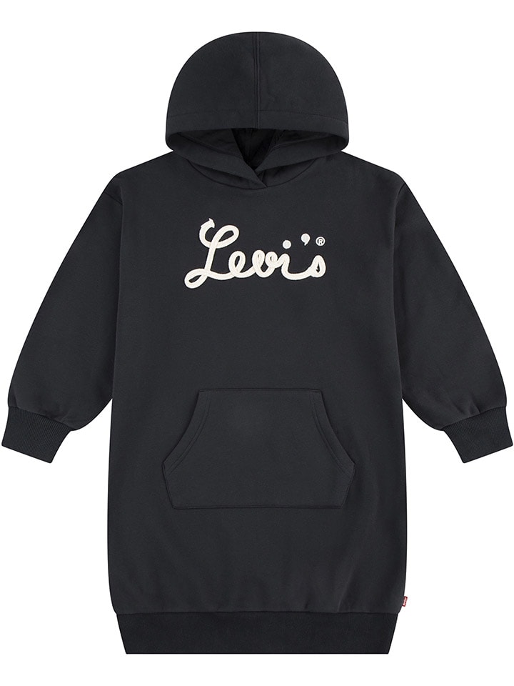 Levi's Kids Hoodiekleid in Schwarz in Schwarz günstig kaufen