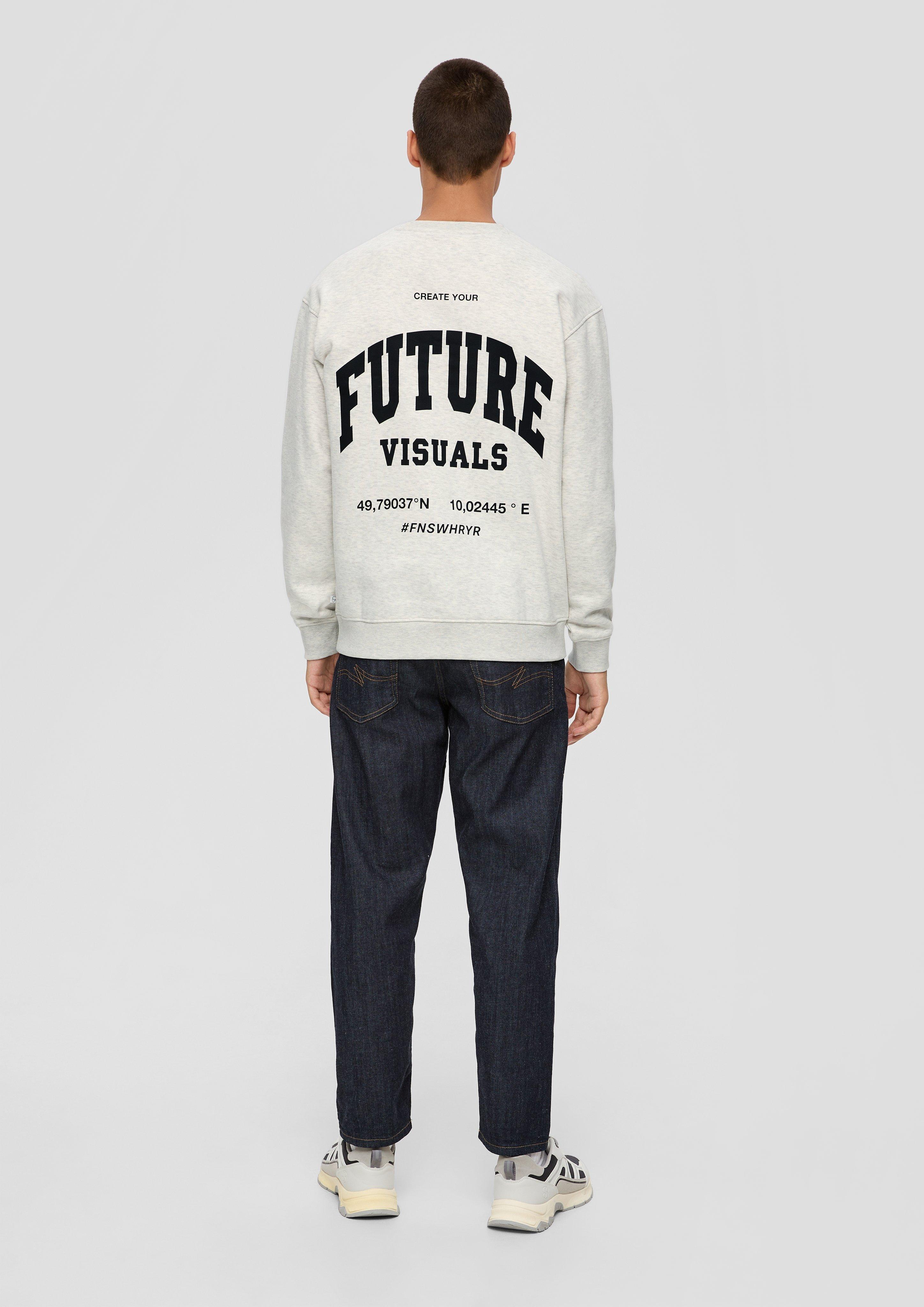 Sweatshirt mit großem Rückenprint  2135029-01D0