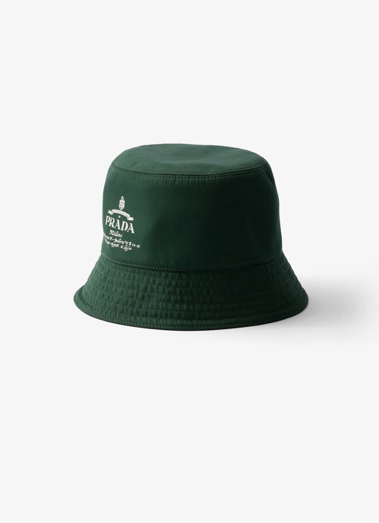 Prada Reversible bucket hat with logo