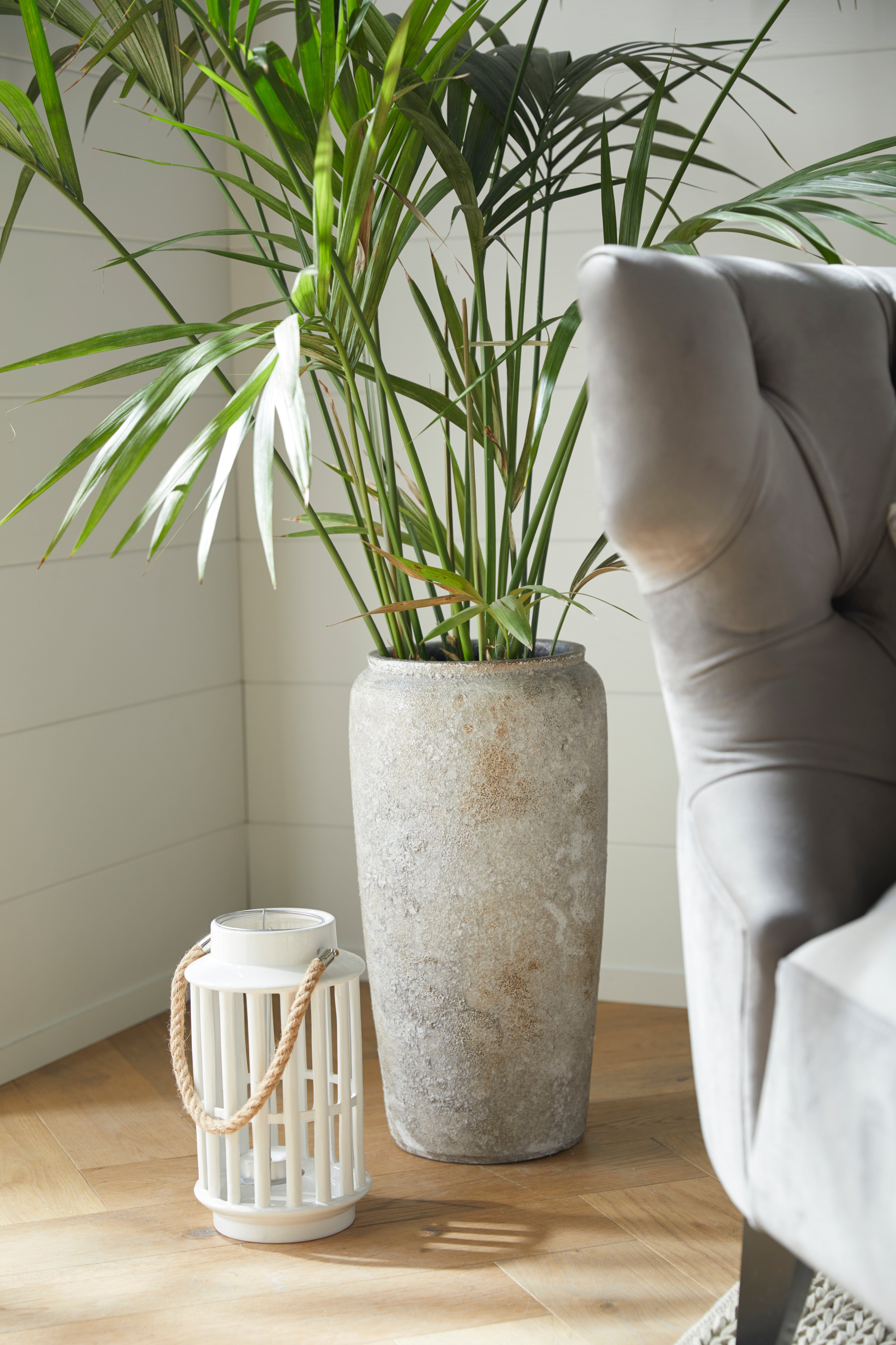 Timbers Bodenvase Quogue (1 St), Dekovase aus Keramik, in Steinoptik