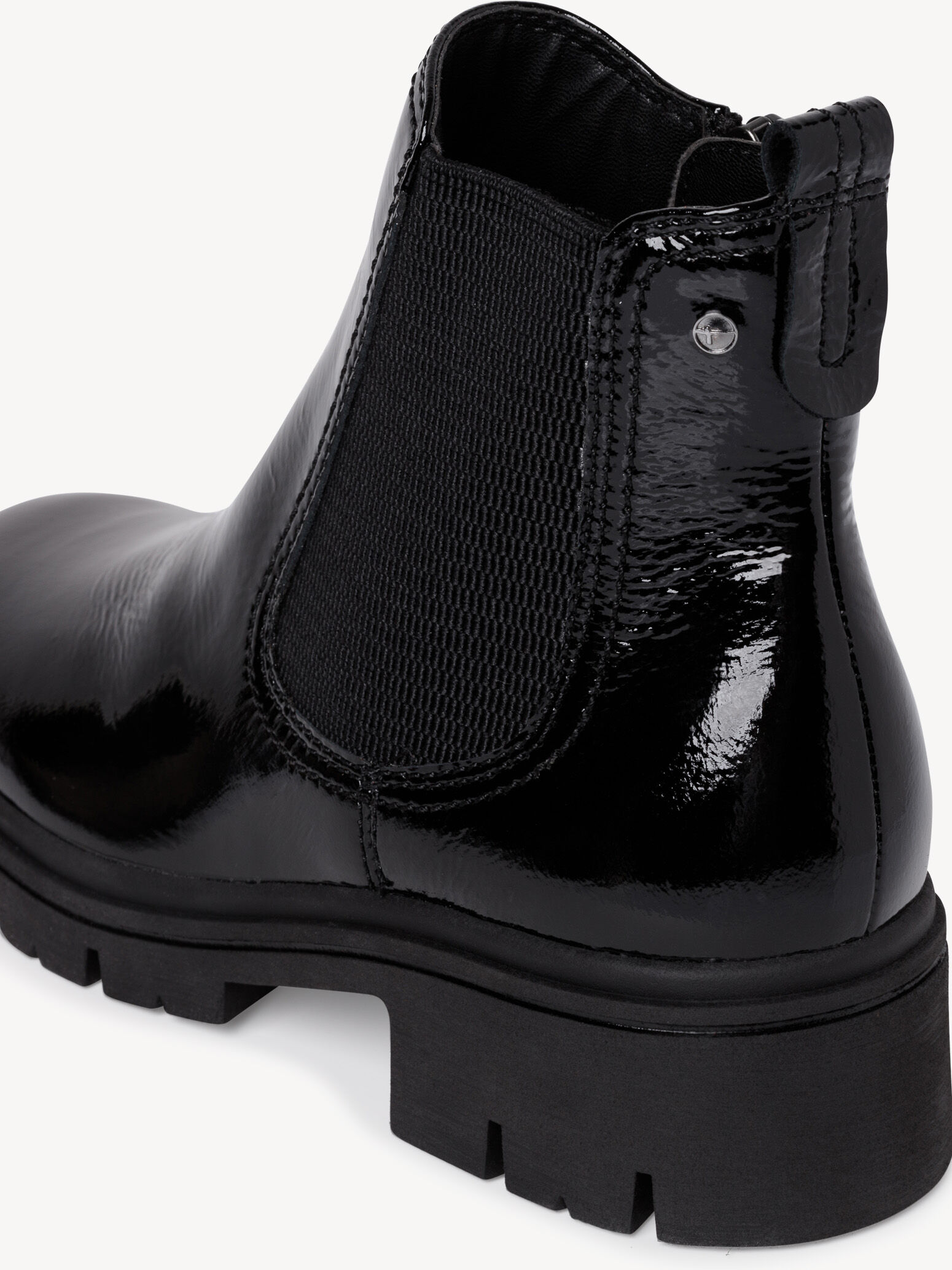 Bottine Chelsea en cuir - noir