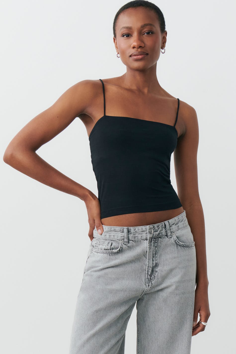 Spaghetti strap singlet