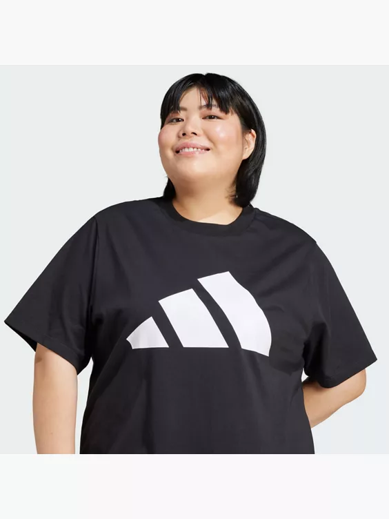 adidas Essentials Big Logo Cotton T-Shirt – Große Größen