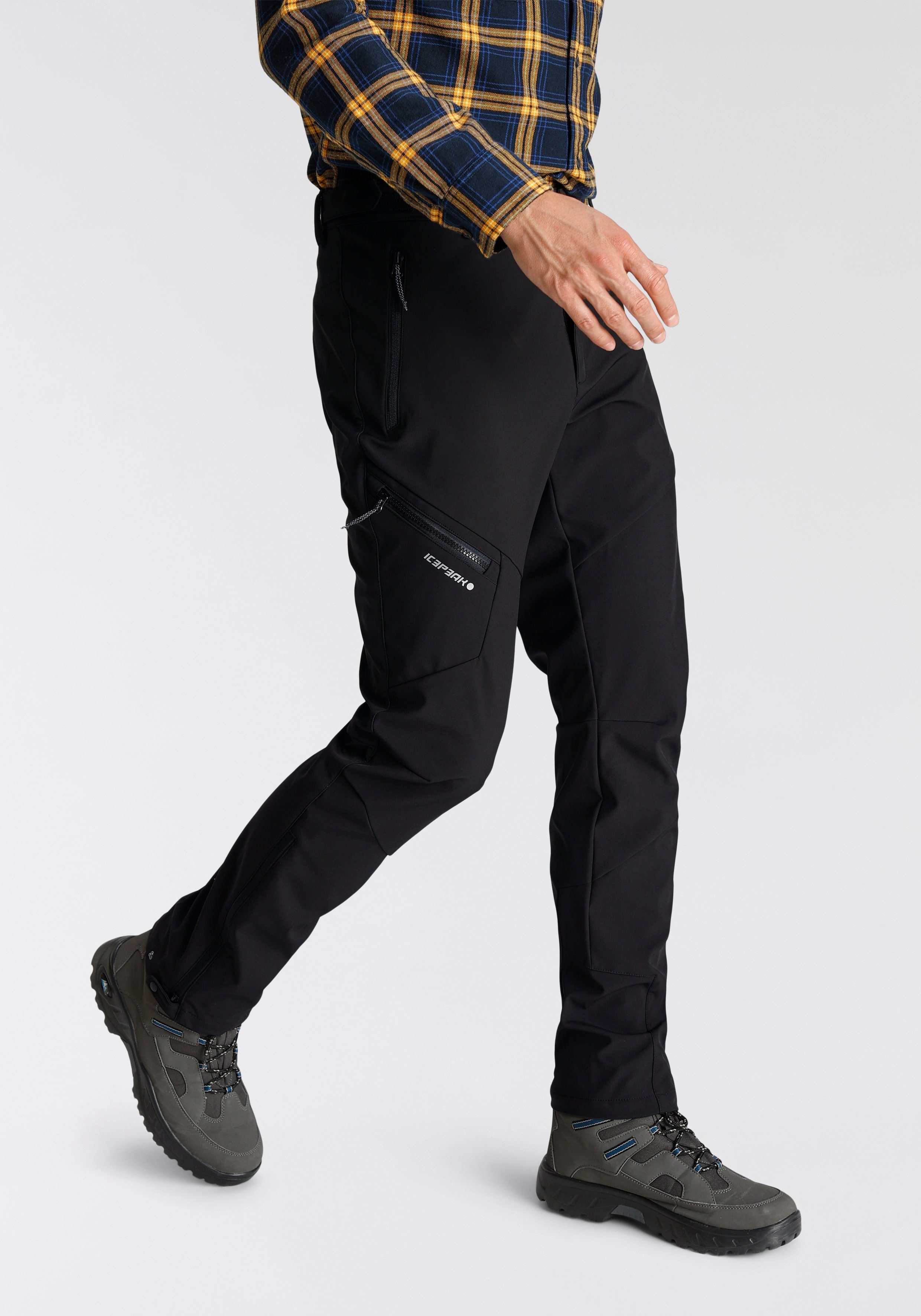 Icepeak Softshellhose BLACK