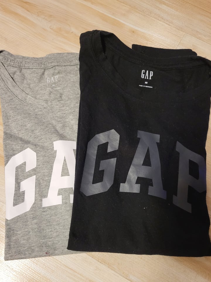 GAP 2er-Set: Shirts in Schwarz/ Grau günstig kaufen XS