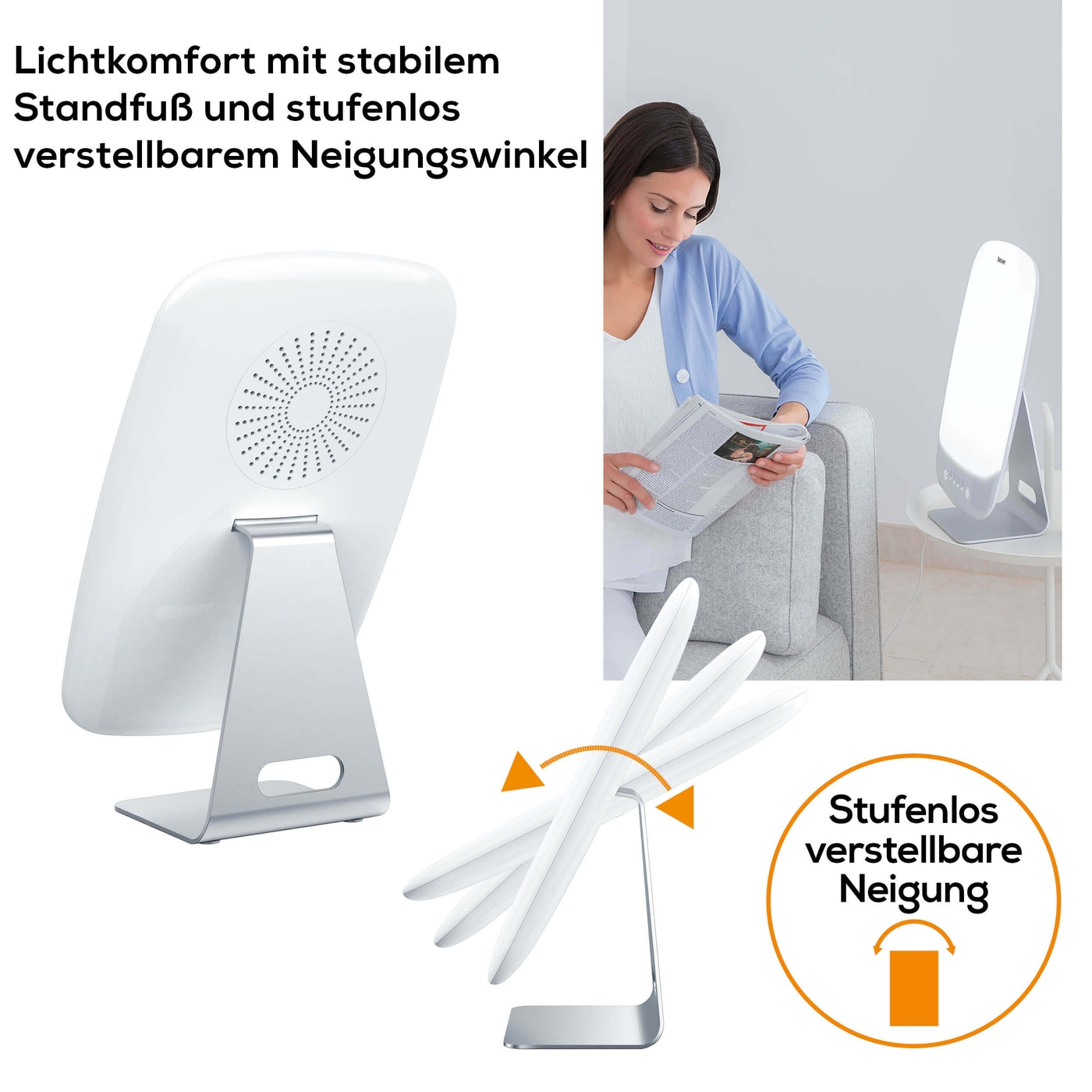Beurer Tageslichtlampe TL 95-Naturnahes Tageslicht mit energiesparender LED-Technologie