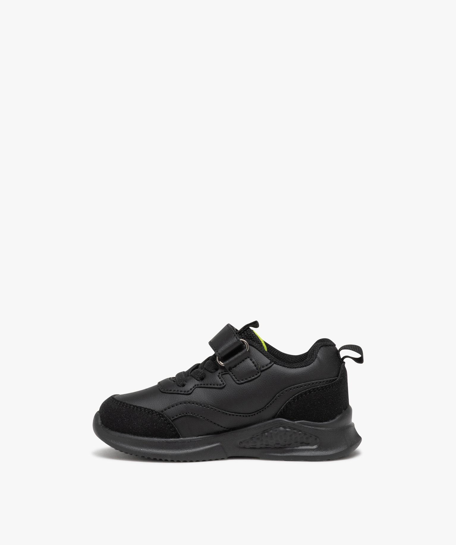 Baskets bébé Garçon unies style running noir | GEMO
