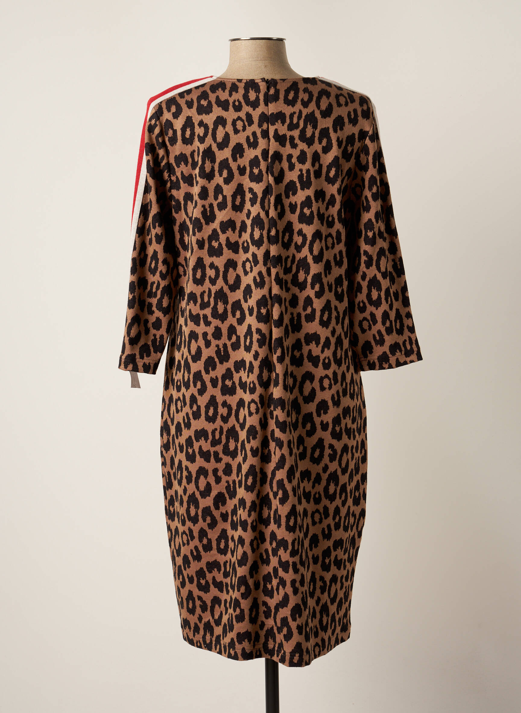 Just White Robes Mi Longues Femme couleur marron