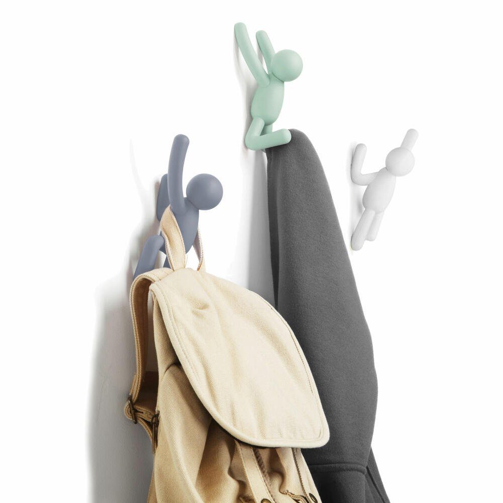 Umbra Wandhaken Hooks Buddy 3 Haken Pastell, (Set, 3-St)