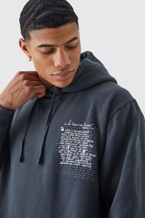 Oversize Hoodie mit lizenziertem Tupac-Print