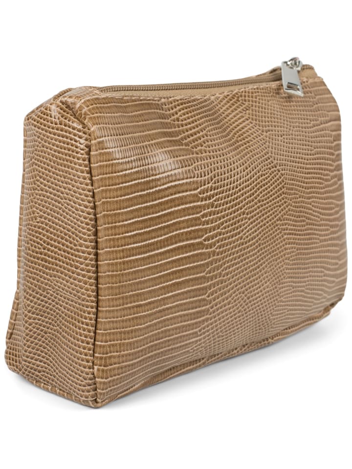 styleBREAKER Kosmetiktasche in Braun günstig kaufen onesize