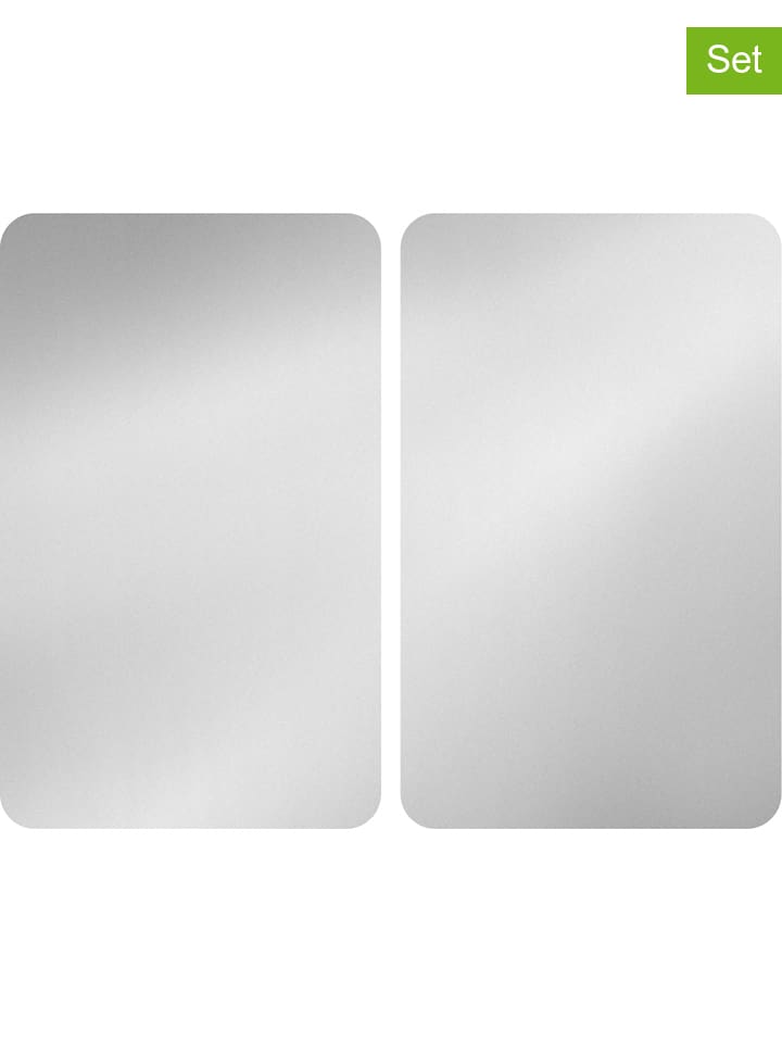 Wenko 2er-Set: Herdabdeckplatten in Silber - (L)30 x (B)52 cm günstig kaufen onesize
