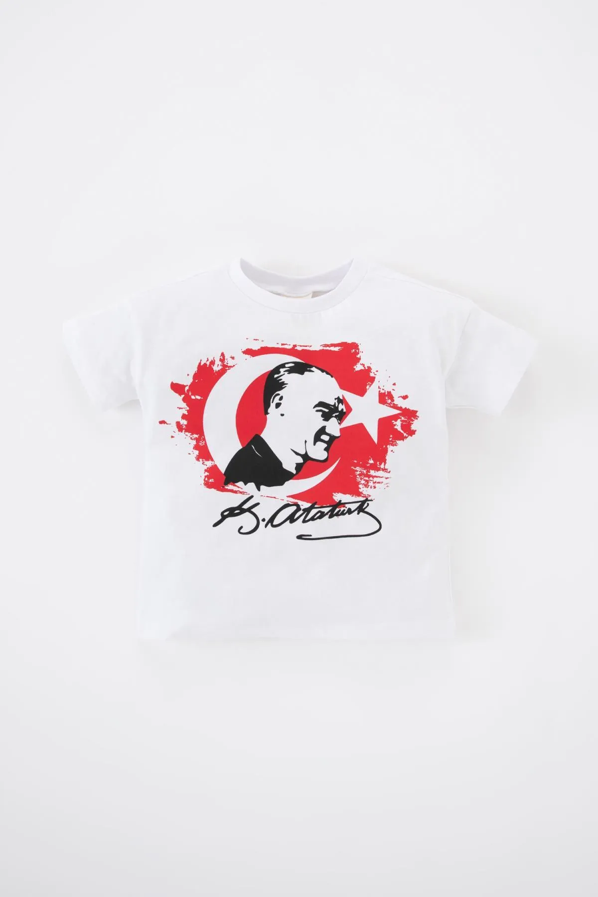 DeFacto  Bedrucktes T-Shirt mit Atatürk-Ärmeln für Babys (Jungen) Z5398a223sm