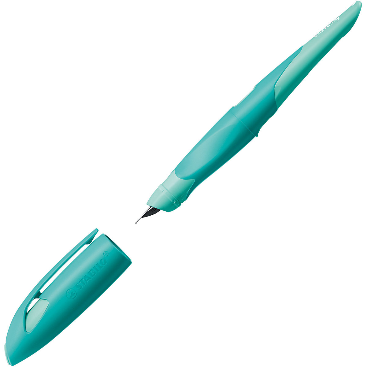 Schulfüller EASYbirdy Rechtshänder A-Feder Pastel Edition soft aqua grün, inkl. Patrone & Einstellwerkzeug