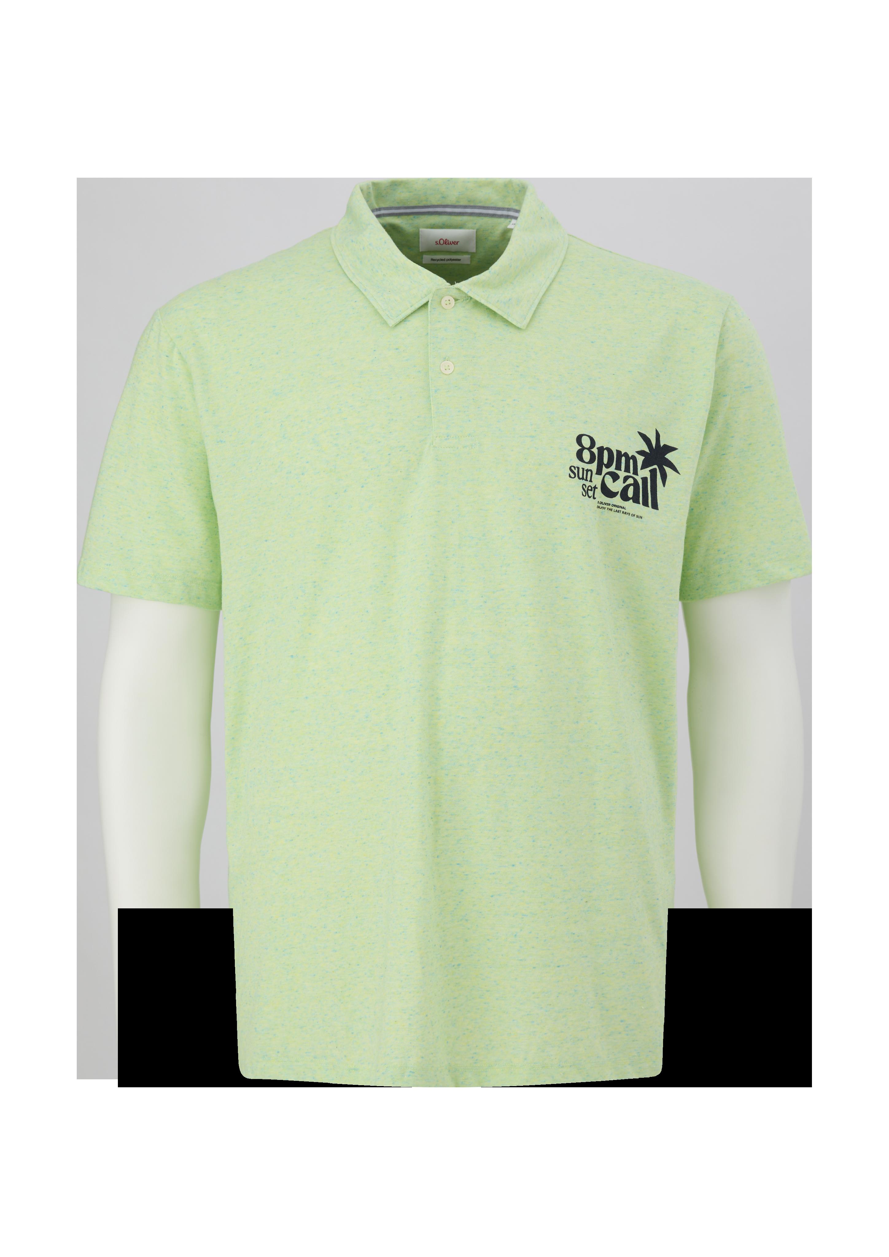Meliertes Polo-Shirt  2135565-70D1