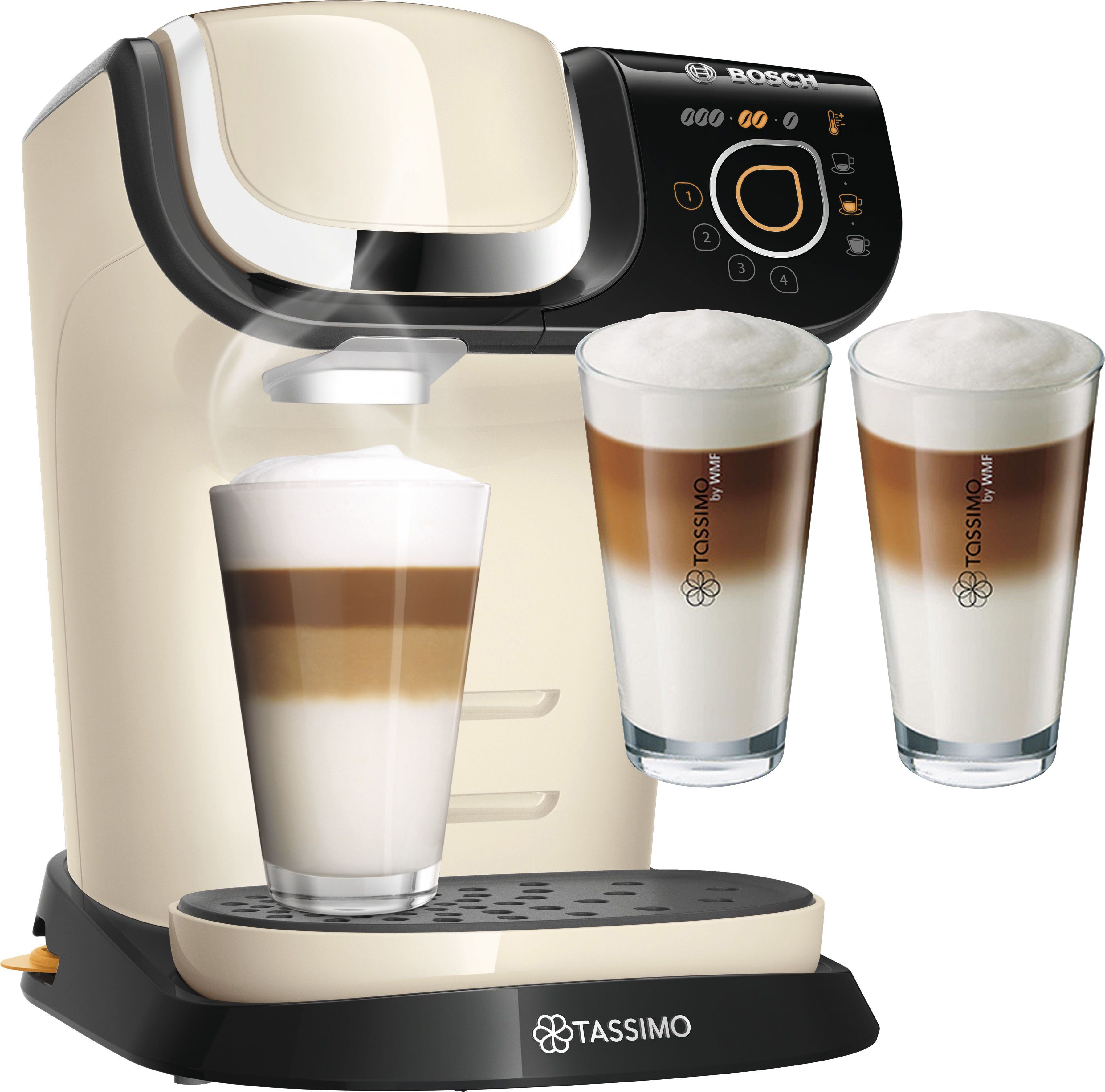 TASSIMO Kapselmaschine MY WAY 2 TAS6507, inkl. 2 Gläser by WMF im Wert von 9,99 € UVP