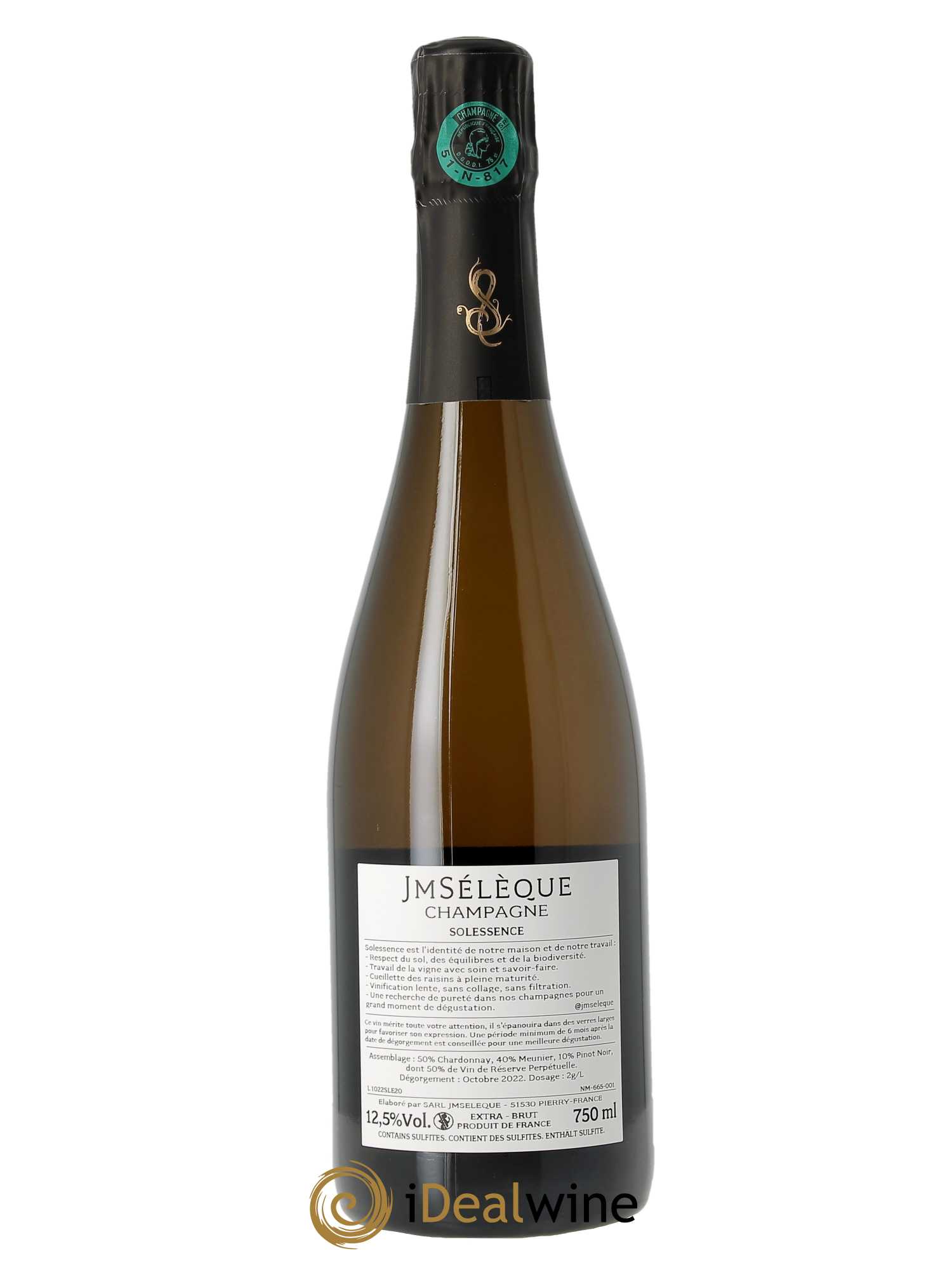 Solessence Extra-Brut Jean-Marc Sélèque   - Lot de 1 Bouteille