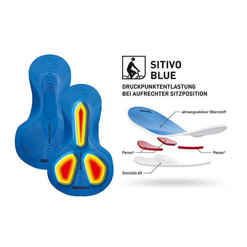 Gonso Sitivo Tight Blue Fahrradhose Damen