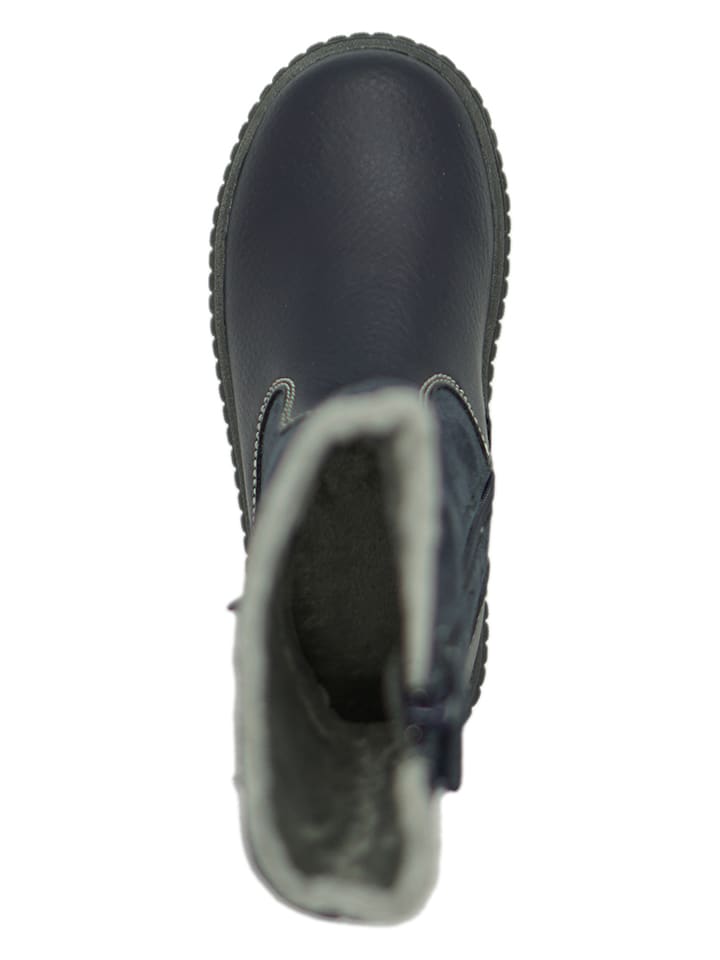 lamino Leder-Boots in Dunkelblau günstig kaufen