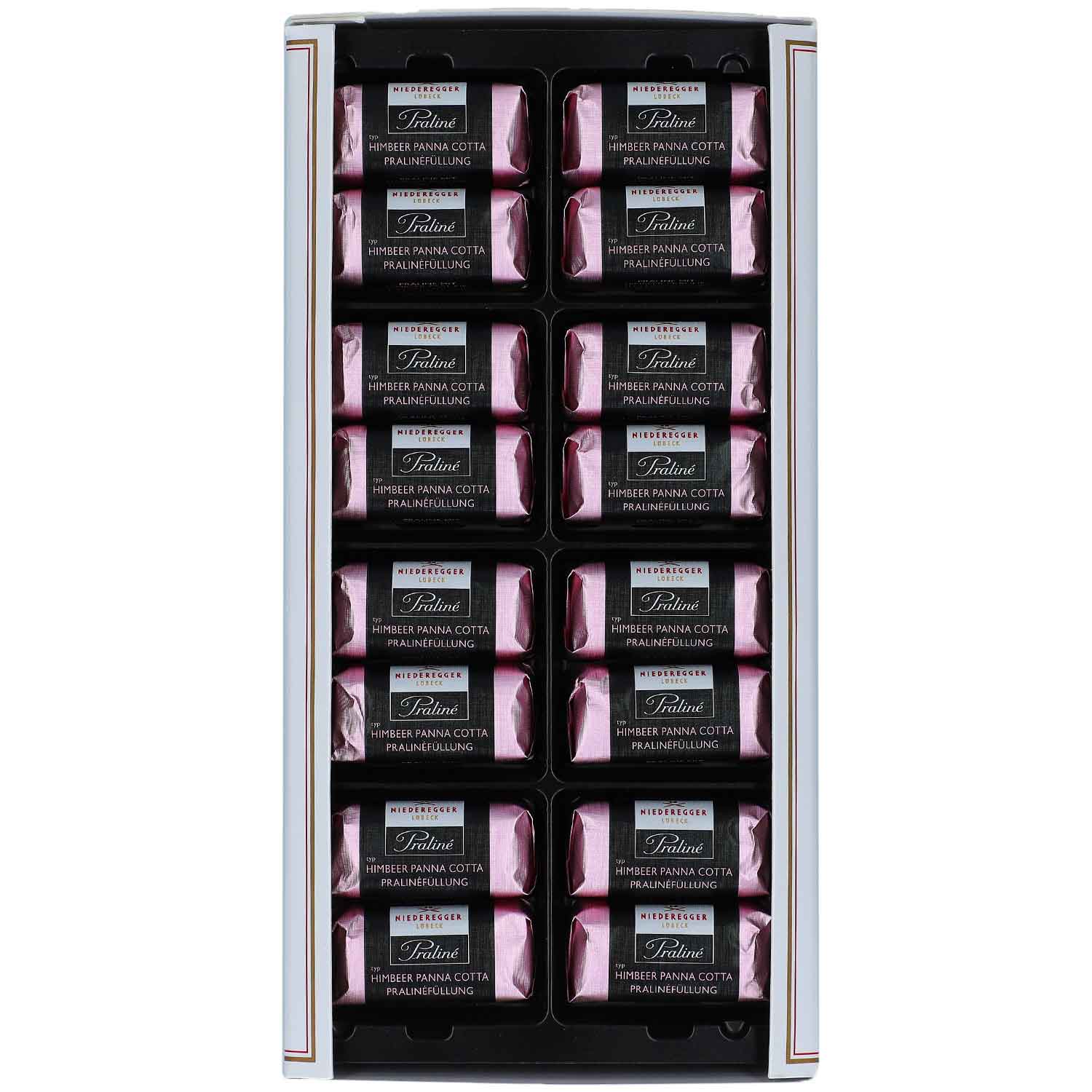 Niederegger Praliné Klassiker Typ Himbeer Panna Cotta 80x12,5g
