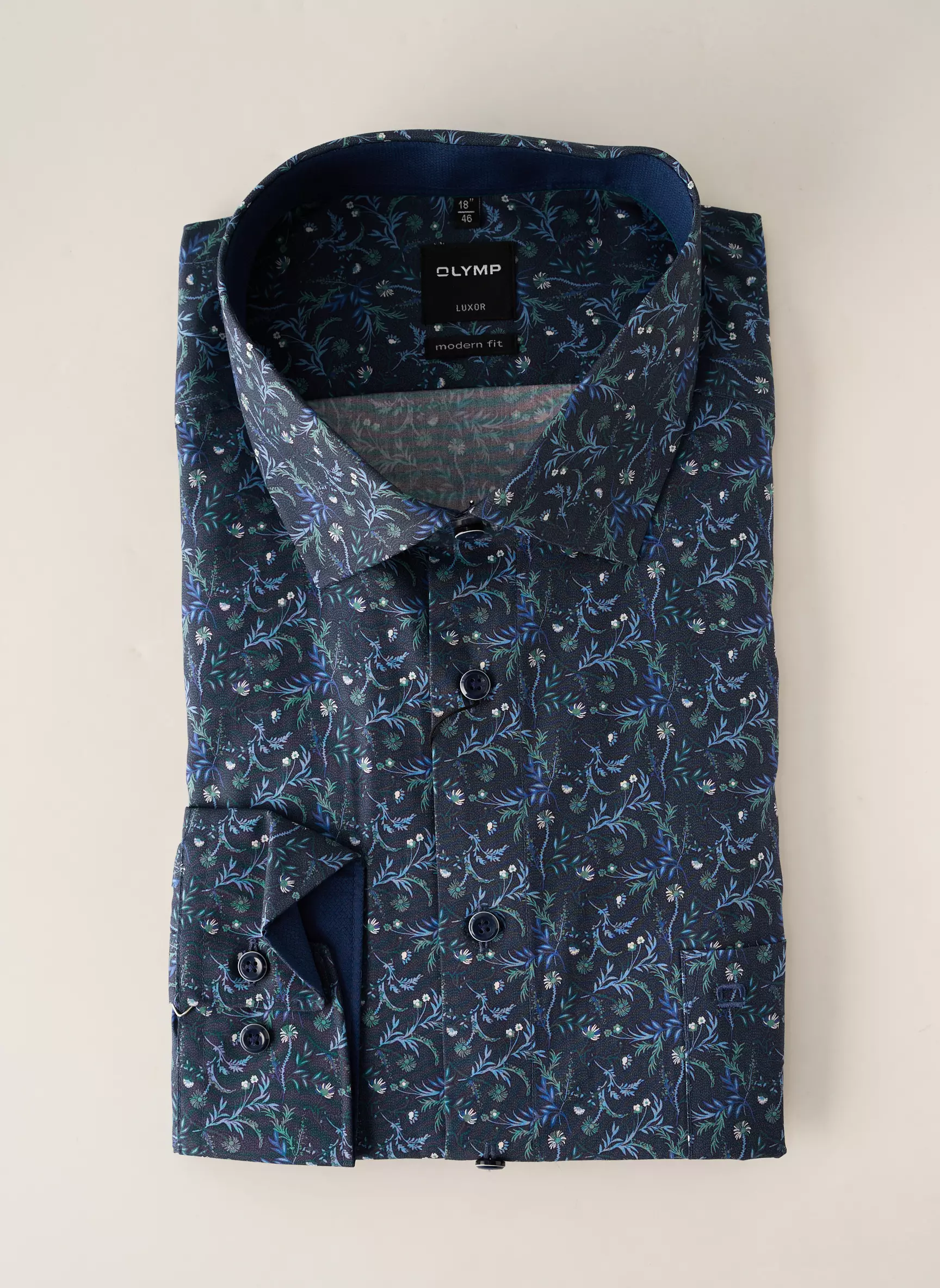 Olymp Manches Longues Homme couleur bleu