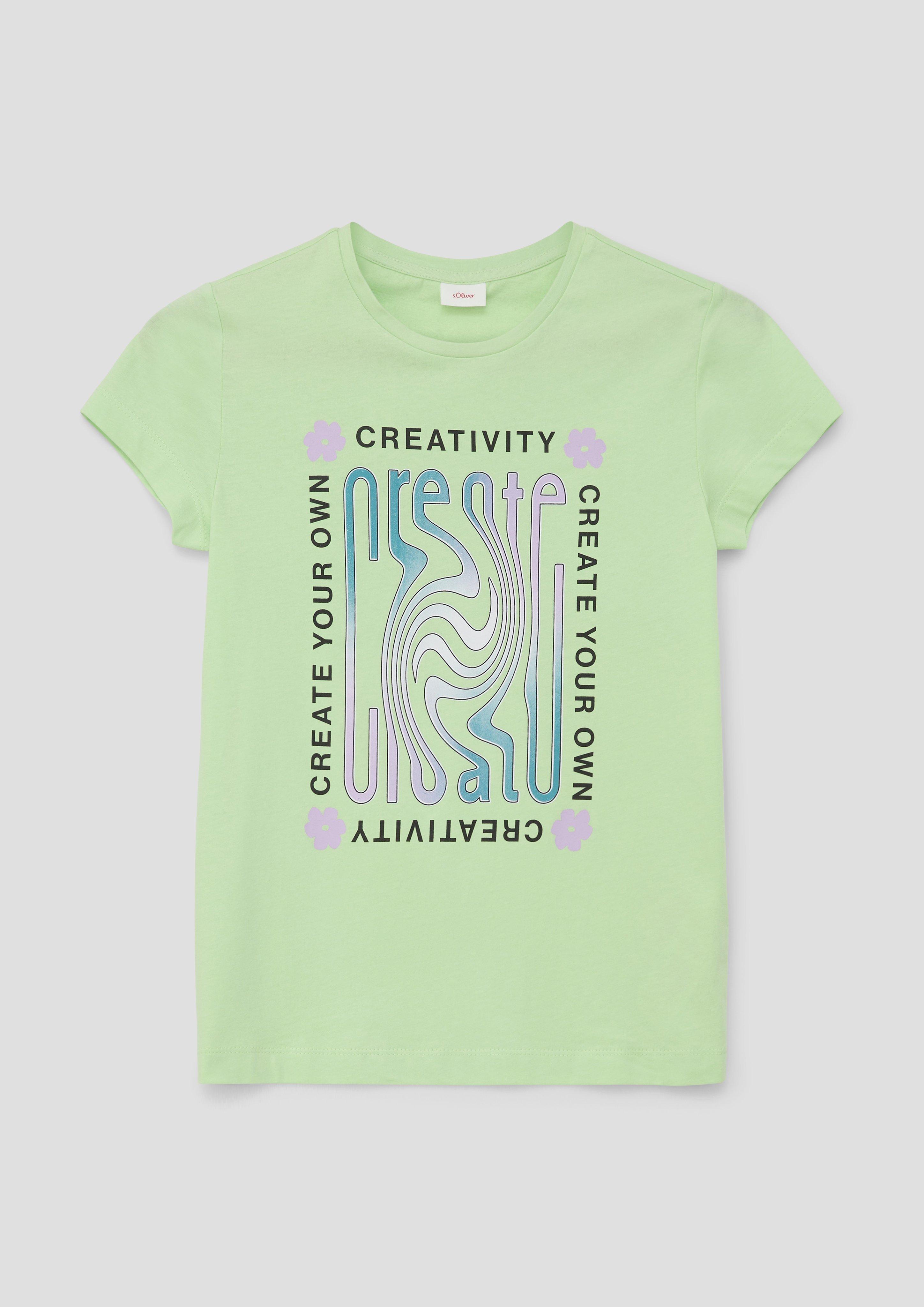 T-Shirt mit Frontprint  2142432-7250