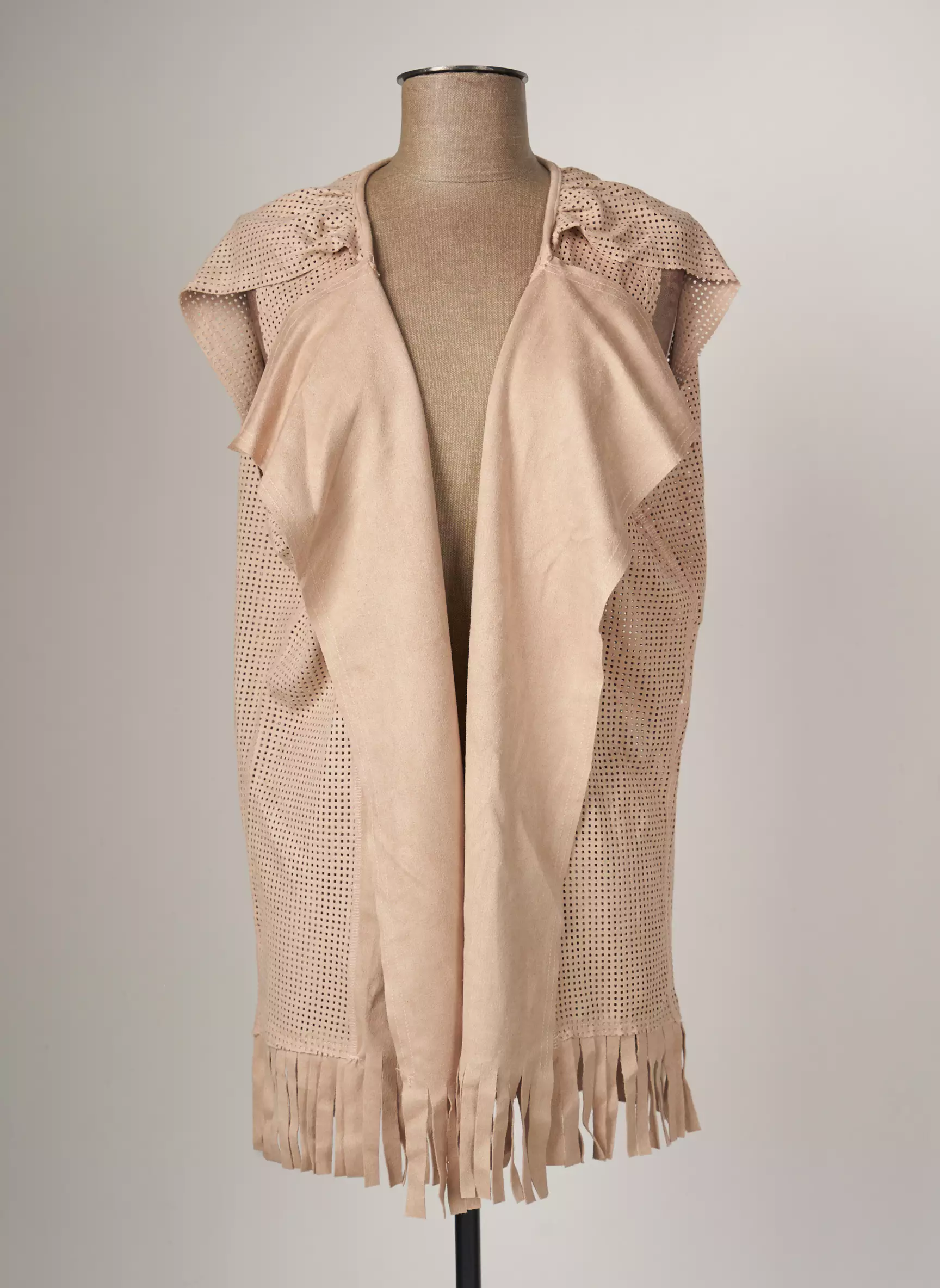 Areline Gilets Manches Courtes Femme couleur rose